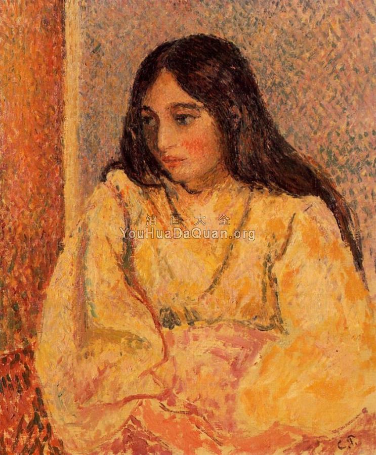 Portrait of Jeanne, the Artist's Daughter - 卡米耶·毕沙罗